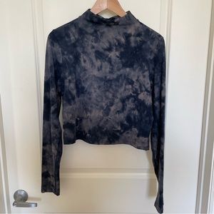 lululemon All Aligned Mock Neck Long Sleeve Shirt Diamond Dye Size 12